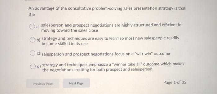 An advantage of the consultative problem-solving