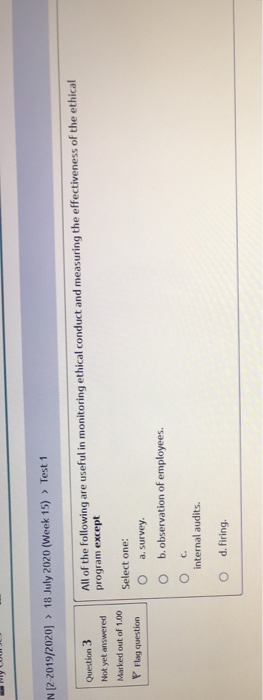 The establishment of an ethics committee within