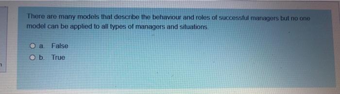 There are many models that describe the behaviour