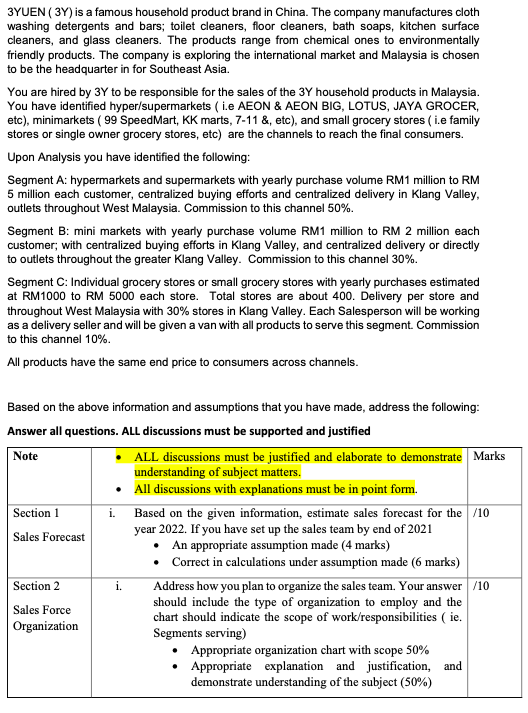 3YUEN ( 3Y) is a famous household product brand