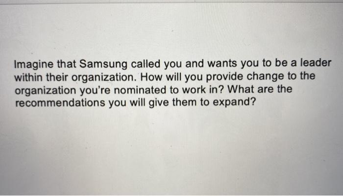 ANSWERS IN BULLET POINTS PLEASE Imagine that