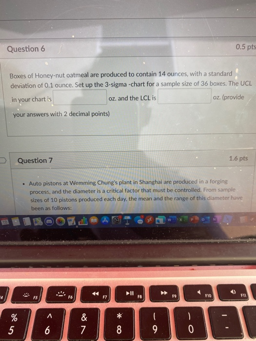 Can i get help with question number 6 please?