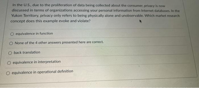 In the U.S., due to the proliferation of data
