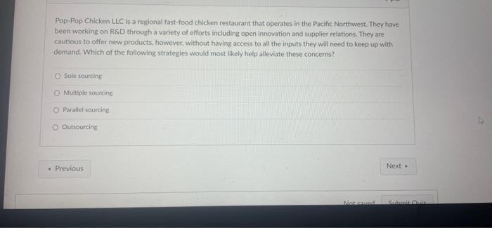 Pop-Pop Chicken LLC is a regional fast-food