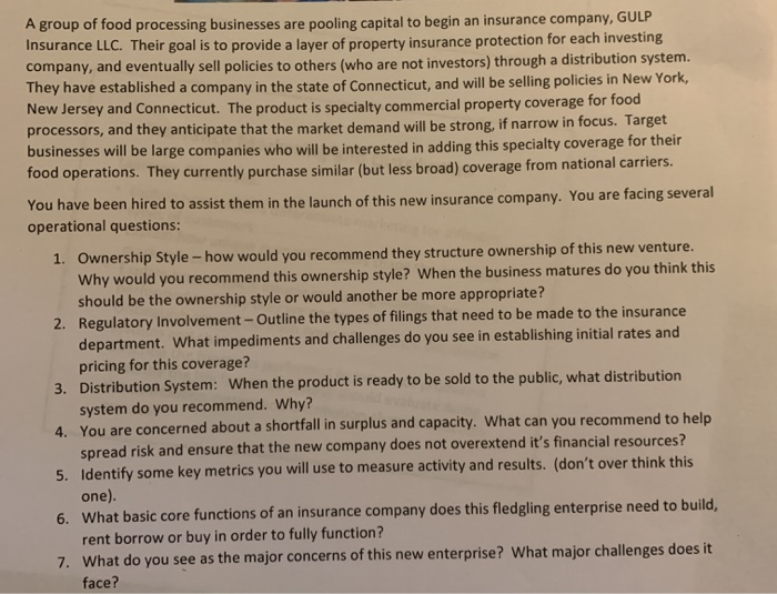 A group of food processing businesses are pooling