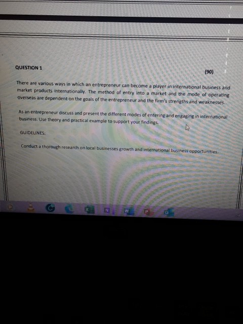 QUESTION 1 (90) There are various ways in which