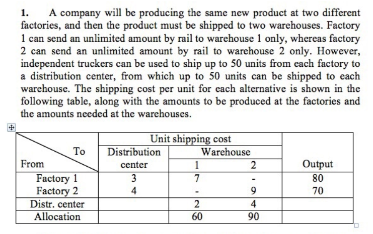 1. A company will be producing the same new