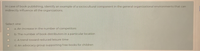 In case of book publishing, identify an example