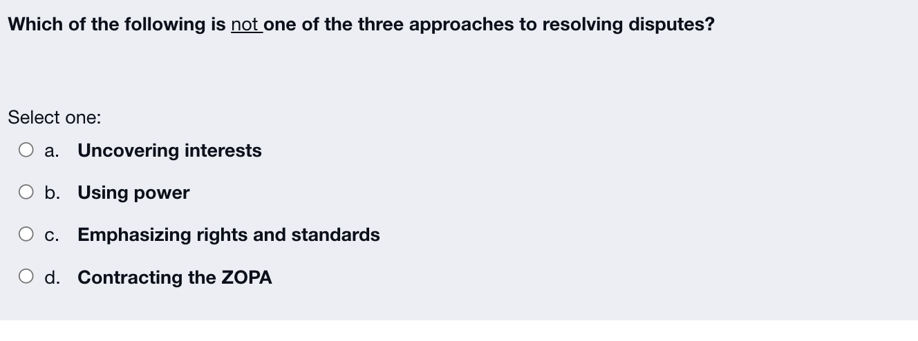 Which of the following is not one of the three