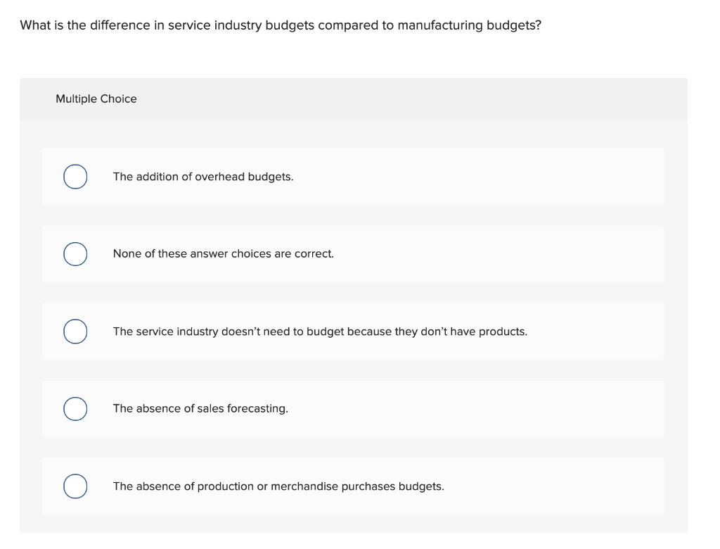 What is the difference in service industry