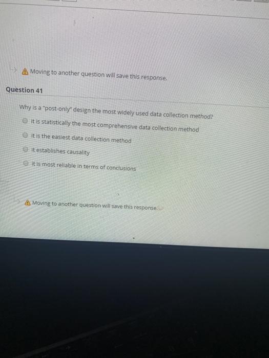 A Moving to another question will save this