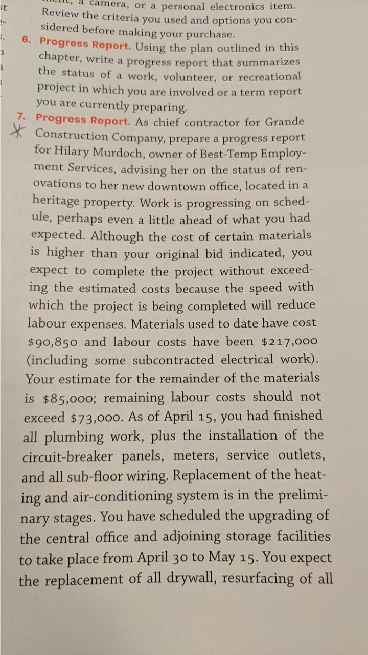 Write an email based on the scenario presented in