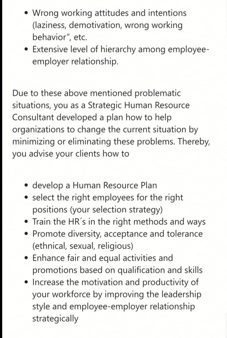 Wrong working attitudes and intentions (laziness,