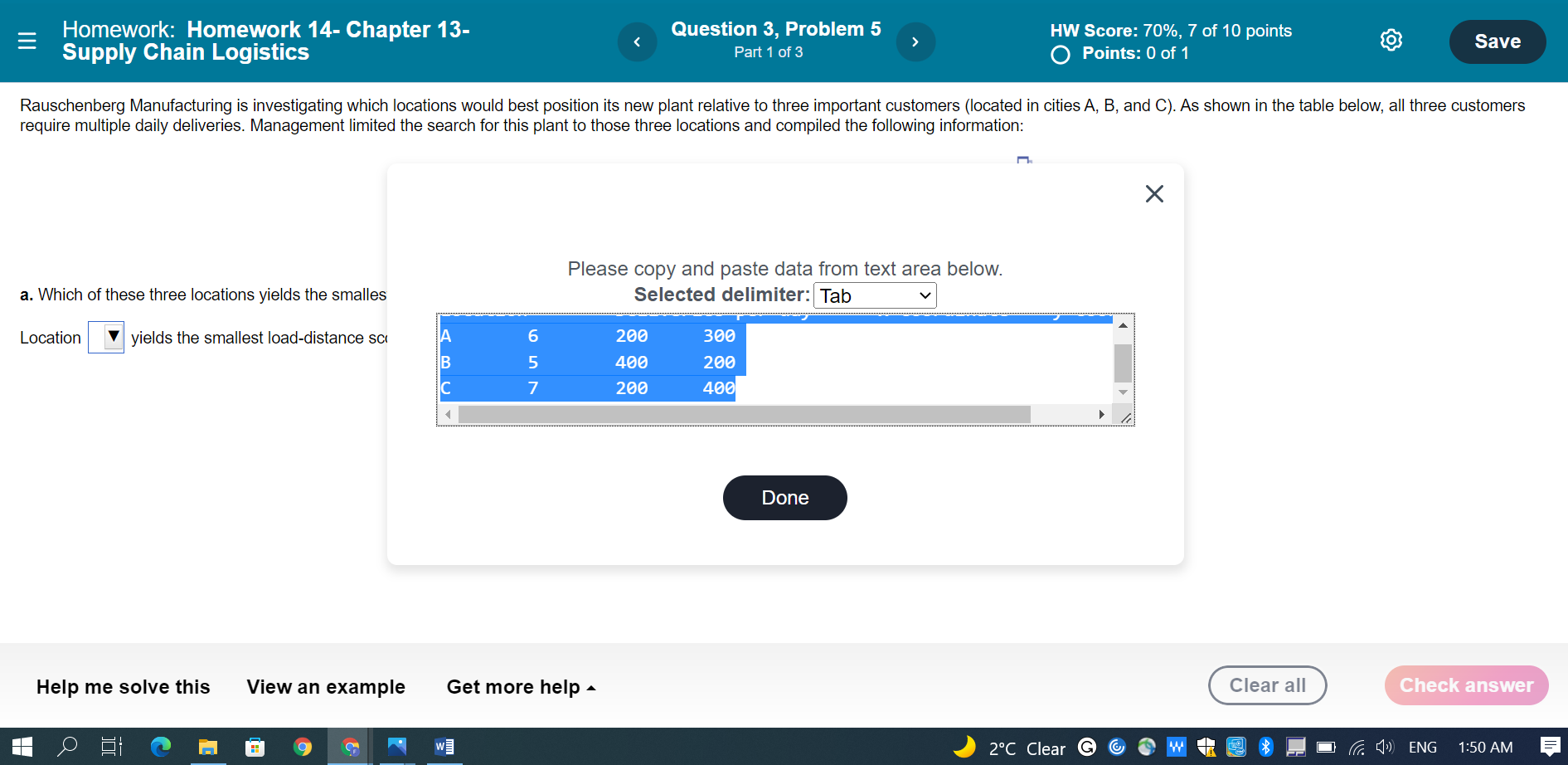 B- which of these locations is best, based on
