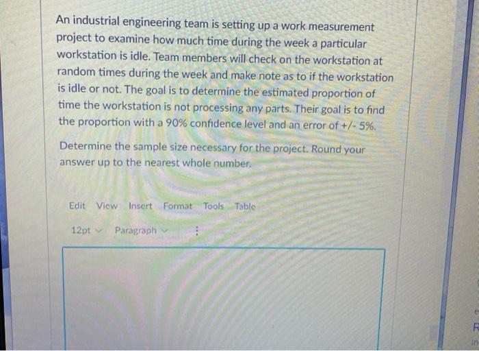 An industrial engineering team is setting up a