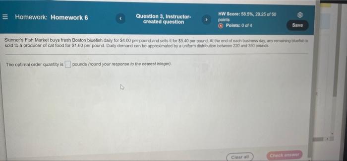 E Homework: Homework 6 Question 3, Instructor