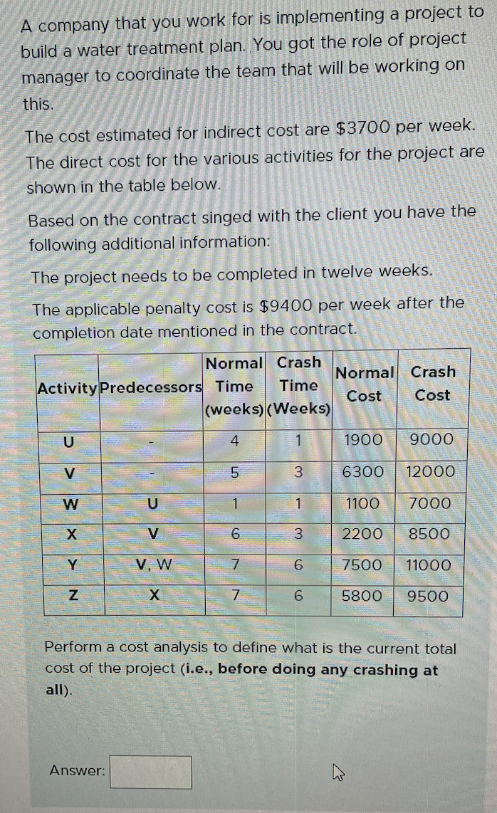 Please show work :D A company that you work for