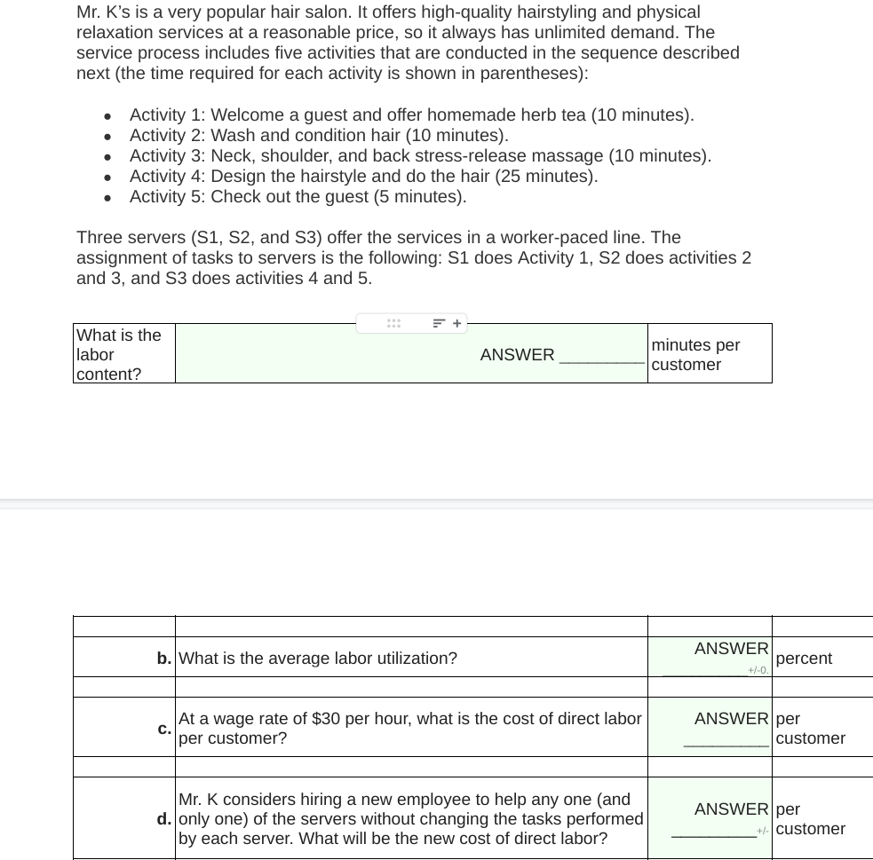 Mr. K's is a very popular hair salon. It offers