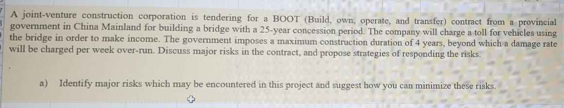 A joint-venture construction corporation is