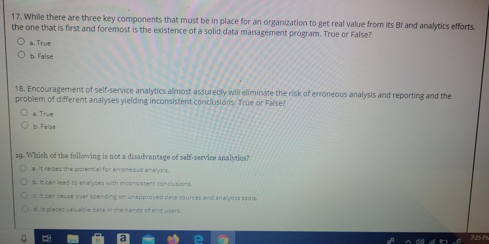 15. Data mining and time series belong in the