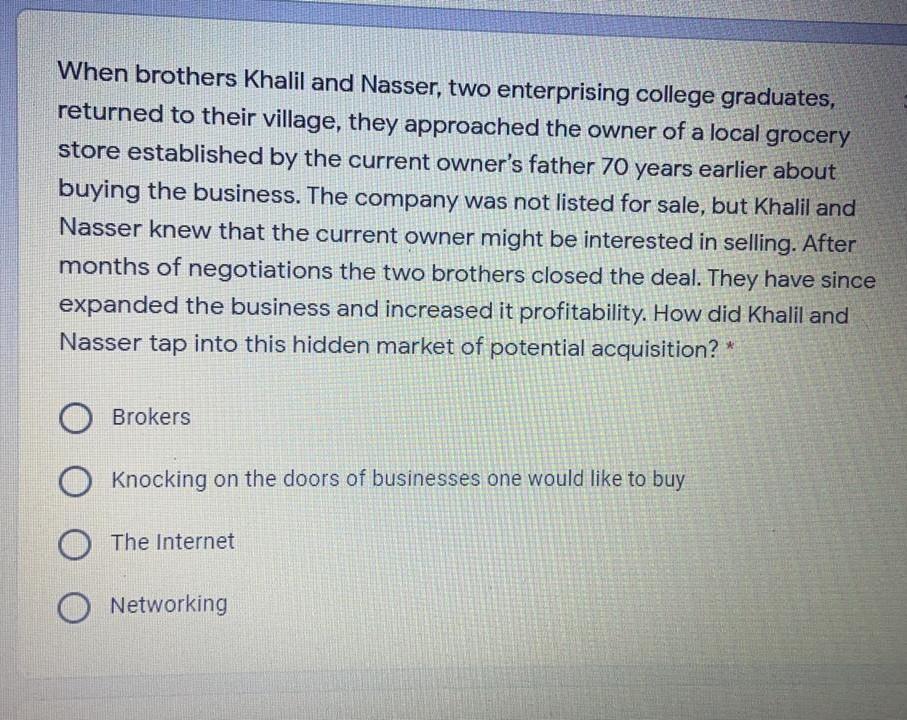 When brothers Khalil and Nasser, two enterprising