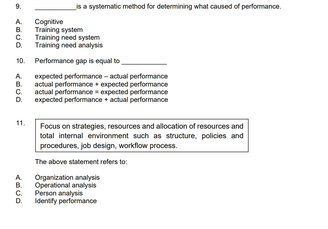 9. ABCD Cognitive Training system B. C. Training