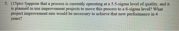 5. (15pts) uppose that a process is currently