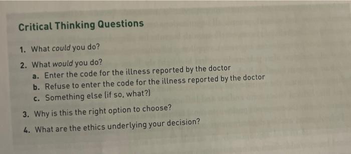 Do include explanation of why you would take the