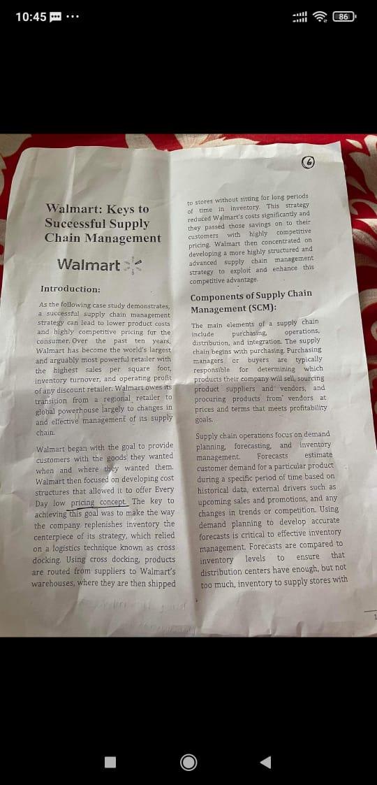 3. Mention the key elements of a supply chain.