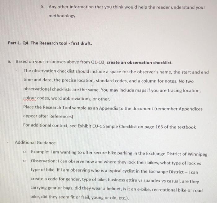 Develop a scenario as a research process for