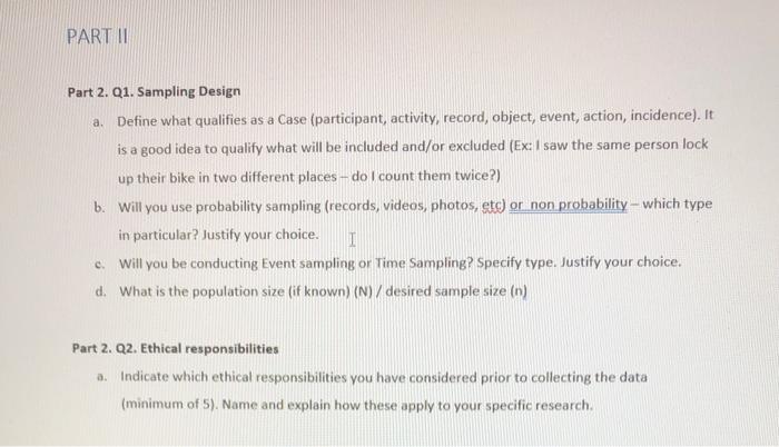 Develop a scenario as a research process for