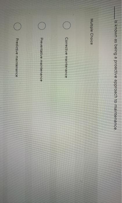 is known as being a proactive approach to