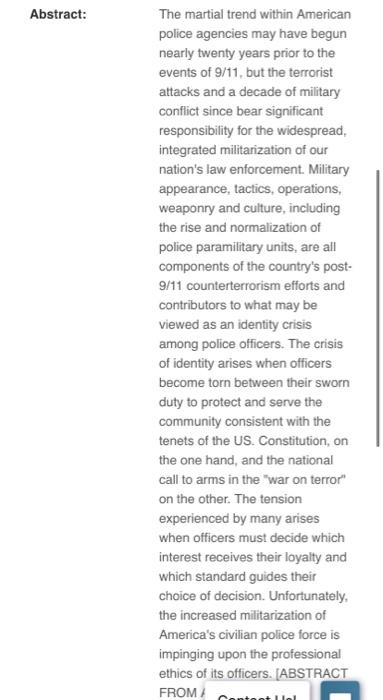 please answer the following bullet points, you