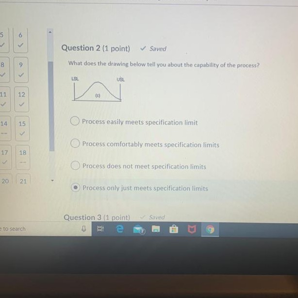 S 6 Question 2 (1 point) Saved What does the