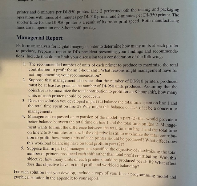 Develop the linear programming model for the