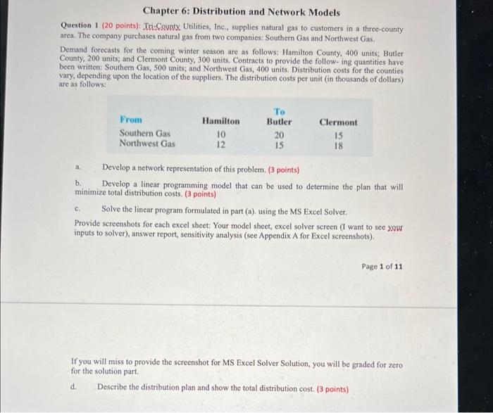 Chapter 6: Distribution and Network Models