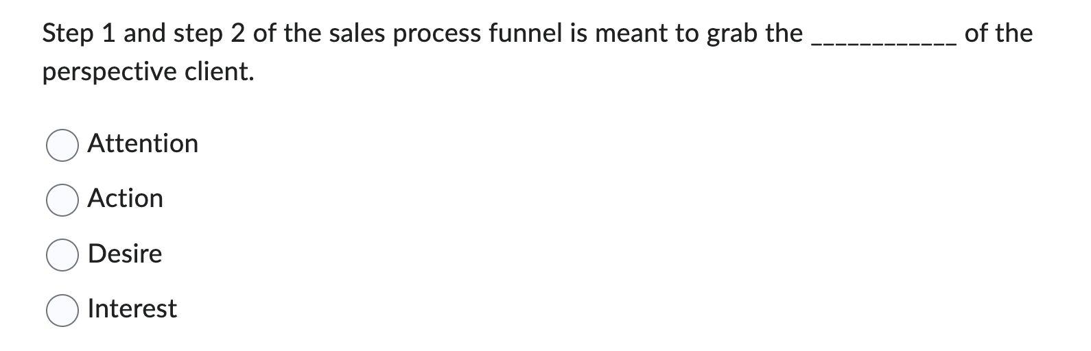 Step 1 and step 2 of the sales process funnel is