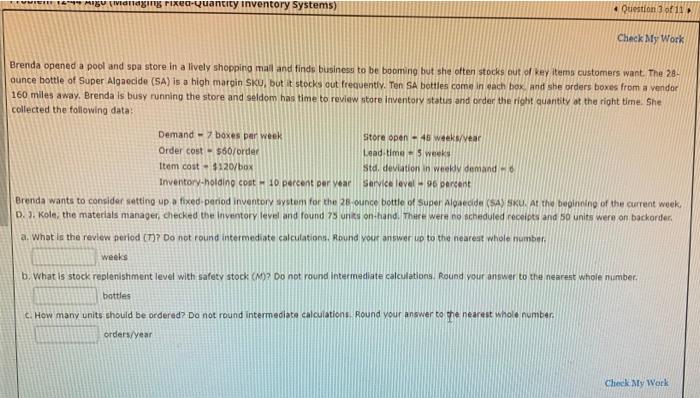 wien MIS Managing rixed-Quantity inventory