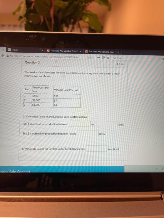 Sec The Feed And Variable Costs X ex The Fed And