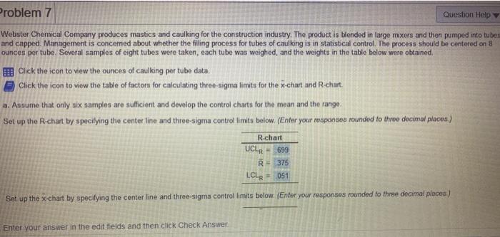 Problem 7 Question Help Click the icon to view