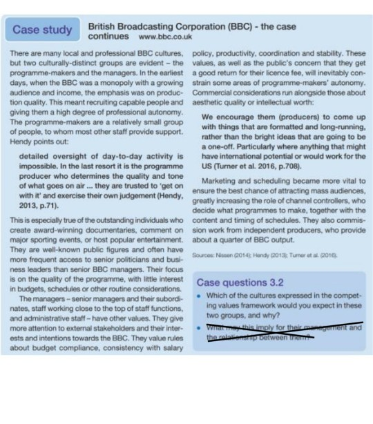 Case study British Broadcasting Corporation (BBC)