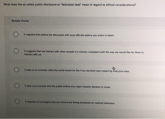 What does the so called public disclosure or