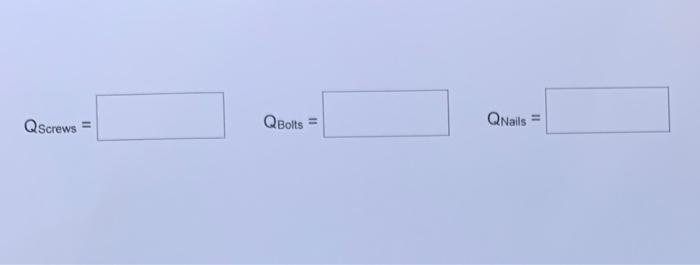 Problem 3 (10 pts) A hardware store counts the