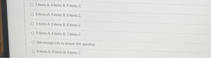 Assume a company had an ABC classification system