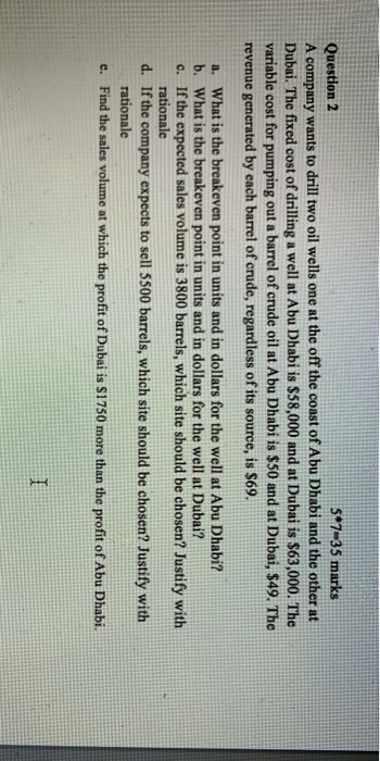 please assignment due 30 minutes Question 2