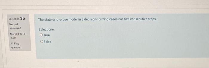 Question 29 In the case method, the burden, the