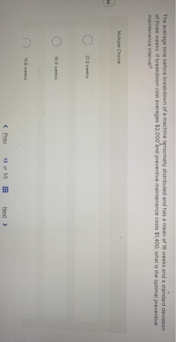 The average time before breakdown of a machine