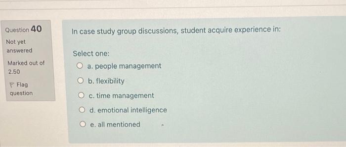 Question 29 In the case method, the burden, the