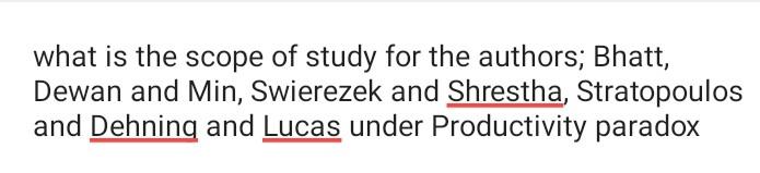 tge scope study for those authors under