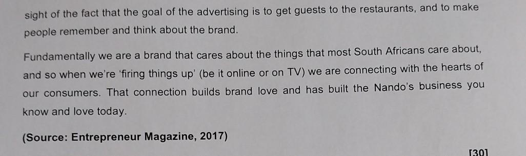 WHY NANDO'S IS CLUCKING ITS WAY TO THE TOP